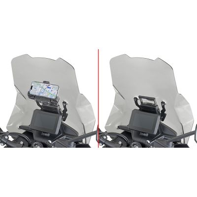 GIVI Traversino da montare dietro cupolino per installare porta GPS - Smartphone per KTM SMT 890 2023 / 2025