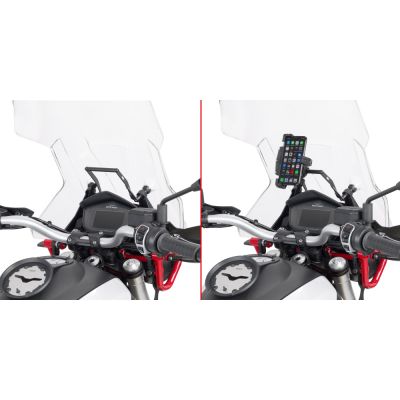 Traversino GIVI FB8203 Porta GPS Smartphone per Moto Guzzi V85 TT