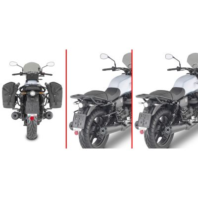 GIVI TR8206 Telaietti REMOVE-X sgancio rapido per borse soffici laterali per GUZZI V7 850 STONE / SPECIAL 2021 / 2026
