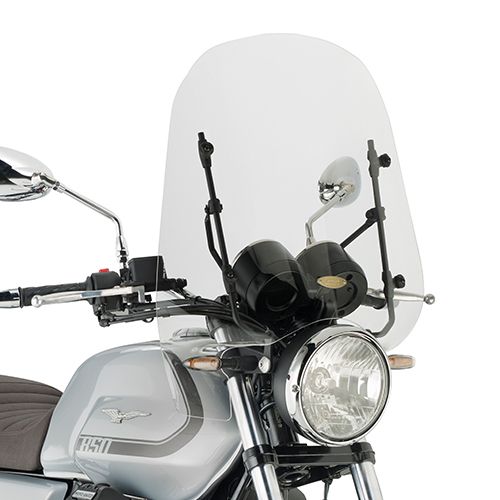 GIVI 8206A Parabrezza trasparente con attacchi per GUZZI V7 850 STONE / SPECIAL 2021 / 2026
