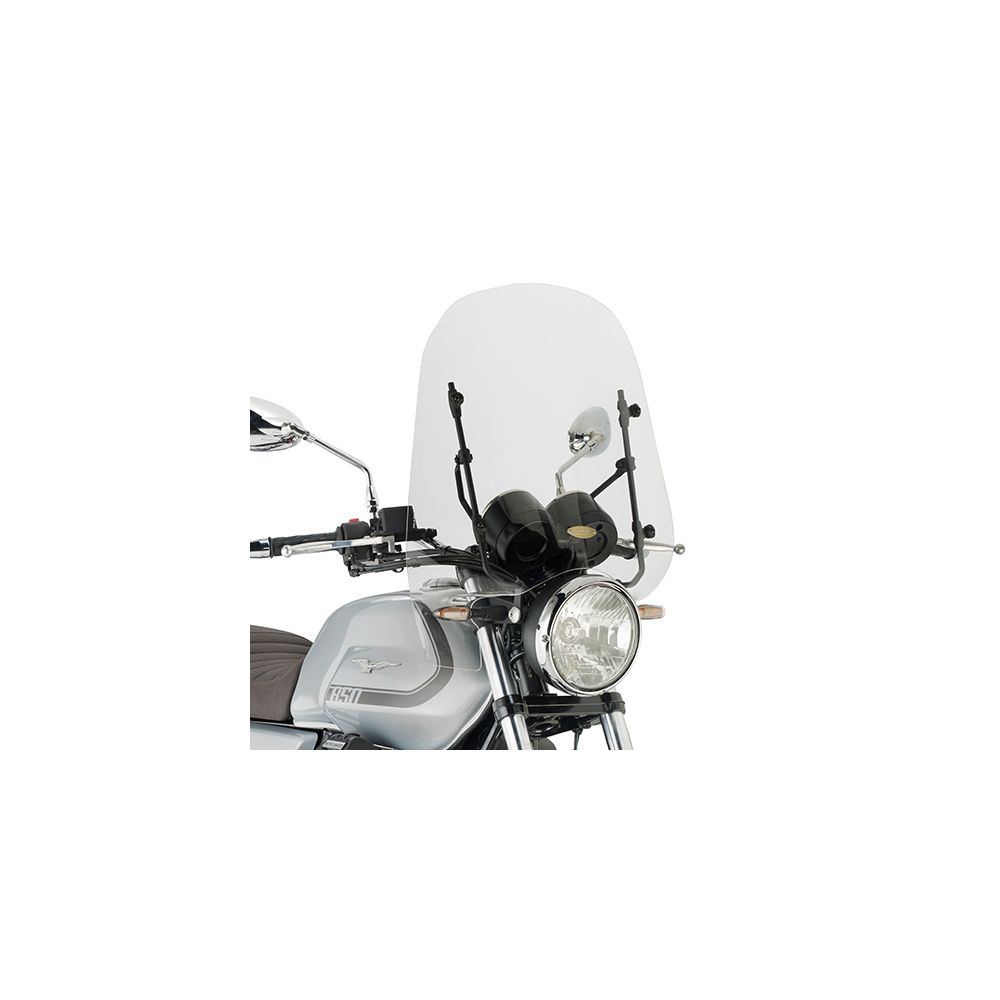 GIVI 8206A Parabrezza trasparente con attacchi per GUZZI V7 850 STONE / SPECIAL 2021 / 2026