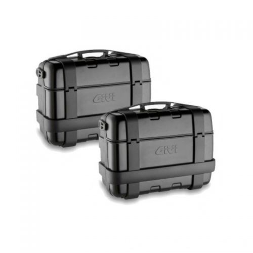 GIVI TREKKER 33 MONOKEY coppia valigie laterali in alluminio anodizzato nero 33 litri