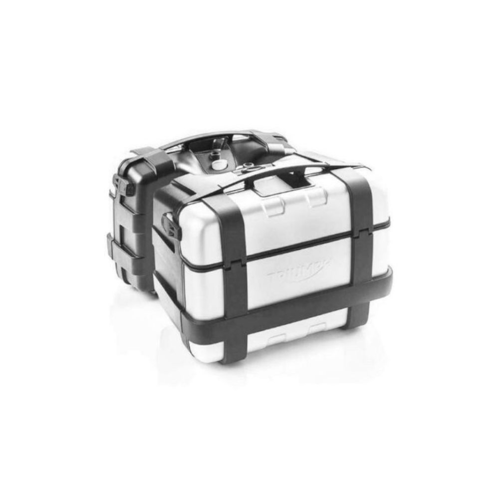 GIVI TRK46N Coppia Valigie laterali nere 46 litri TREKKER MONOKEY con finitura in alluminio anodizzato