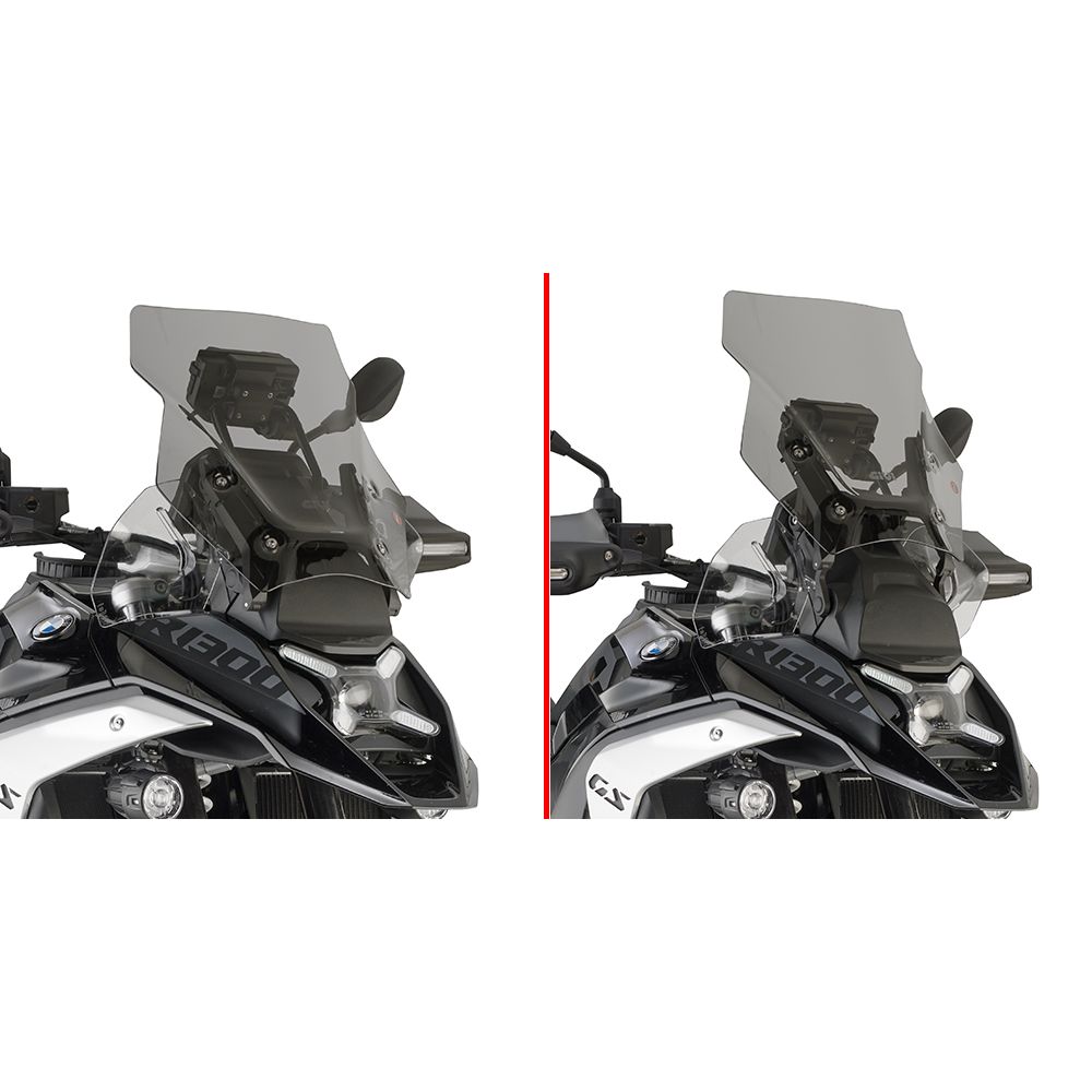 GIVI Cupolino fumè compatibile con versioni dotate di Radar per BMW R 1300 GS / ADVENTURE 2024 / 2026