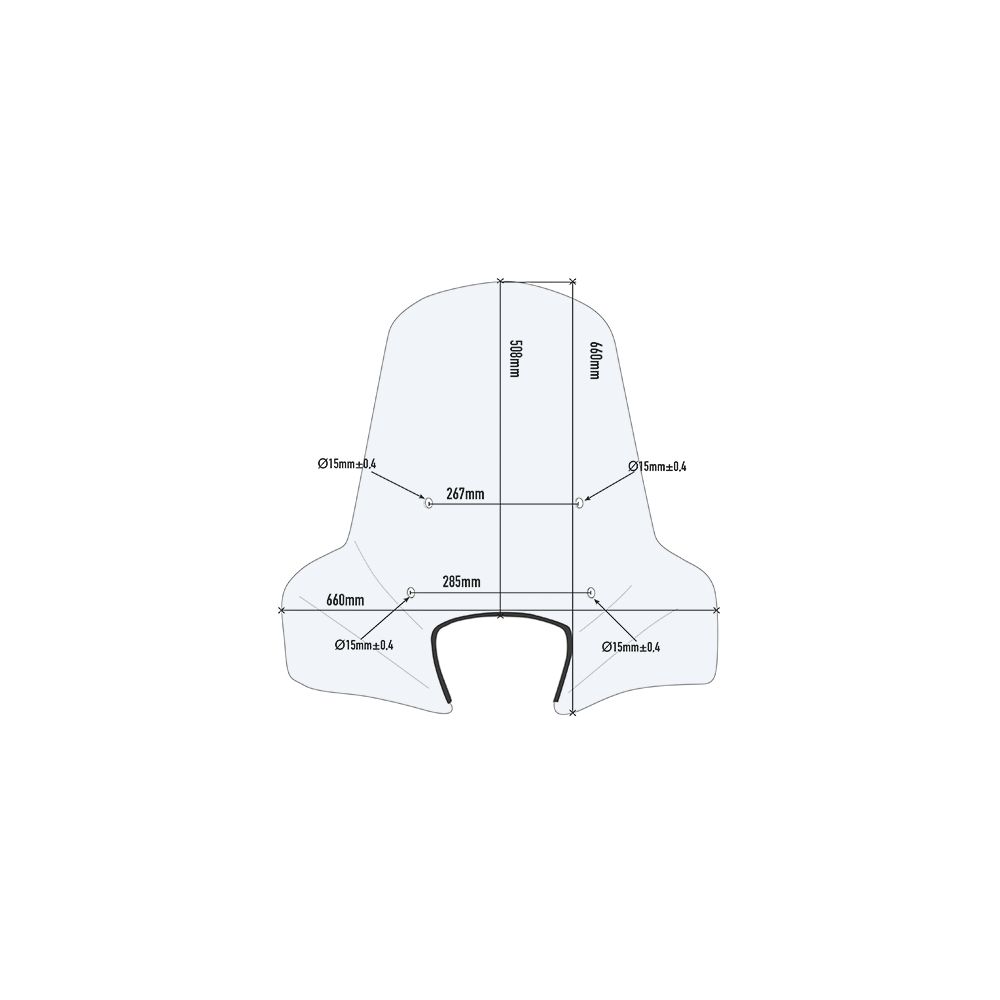 Parabrezza GIVI 107A con Attacchi A107AFM per Piaggio Liberty 2002 - 2024