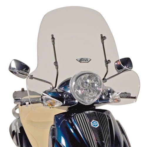 Parabrezza GIVI 103A con Attacchi A103A per Piaggio Beverly 2003 - 2010