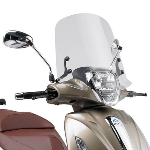 Parabrezza GIVI 357A con Attacchi A357A per Piaggio Beverly 2010 - 2020