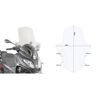 Parabrezza GIVI D5614ST per Piaggio MP3 300 HPE 2019 - 2024