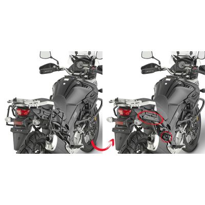 Telai Laterali GIVI PLR3112 Sgancio Rapido per Suzuki V-Strom 650 2017 - 2024