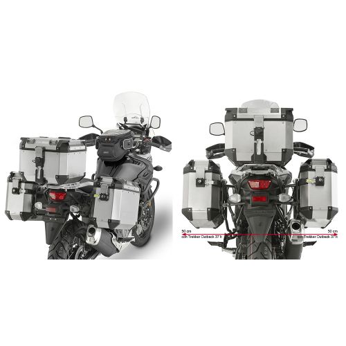 GIVI PL3112CAM Portavaligie laterale per valigie MONOKEY CAM-SIDE Trekker Outback per SUZUKI DL 650 V-STROM 2017 / 2024