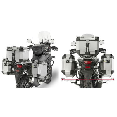 GIVI PL3112CAM Portavaligie laterale per valigie MONOKEY CAM-SIDE Trekker Outback per SUZUKI DL 650 V-STROM 2017 / 2024