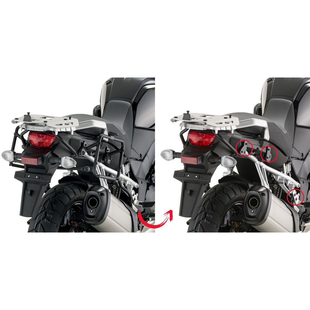 Telai Laterali GIVI PLR3105 Sgancio Rapido per Suzuki V-Strom 1000