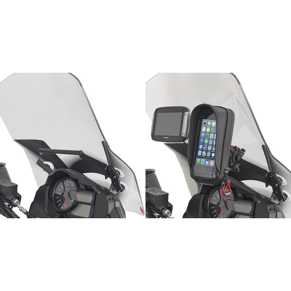 Traversino GIVI FB3114 Porta GPS Smartphone per Suzuki V-Strom 1000
