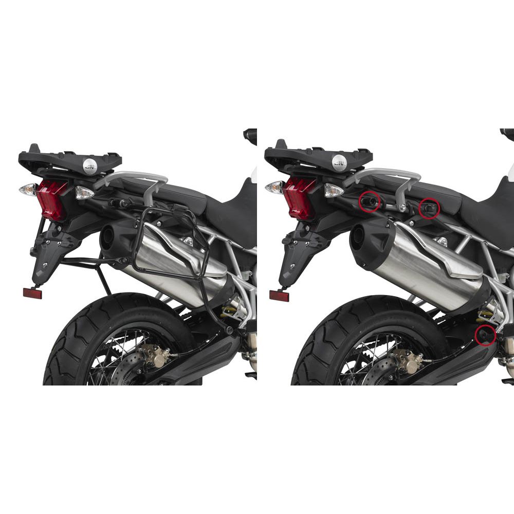 Telai Laterali GIVI PLR6409 Sgancio Rapido per Triumph Tiger 800 / XC/ XR 2011 - 2017