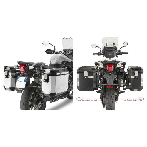 Telai Laterali GIVI PL6401CAM Outback per Triumph Tiger 800 11 - 17