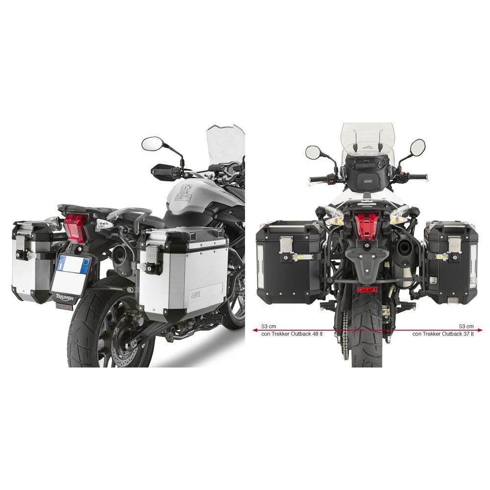 Telai Laterali GIVI PL6401CAM Outback per Triumph Tiger 800 11 - 17