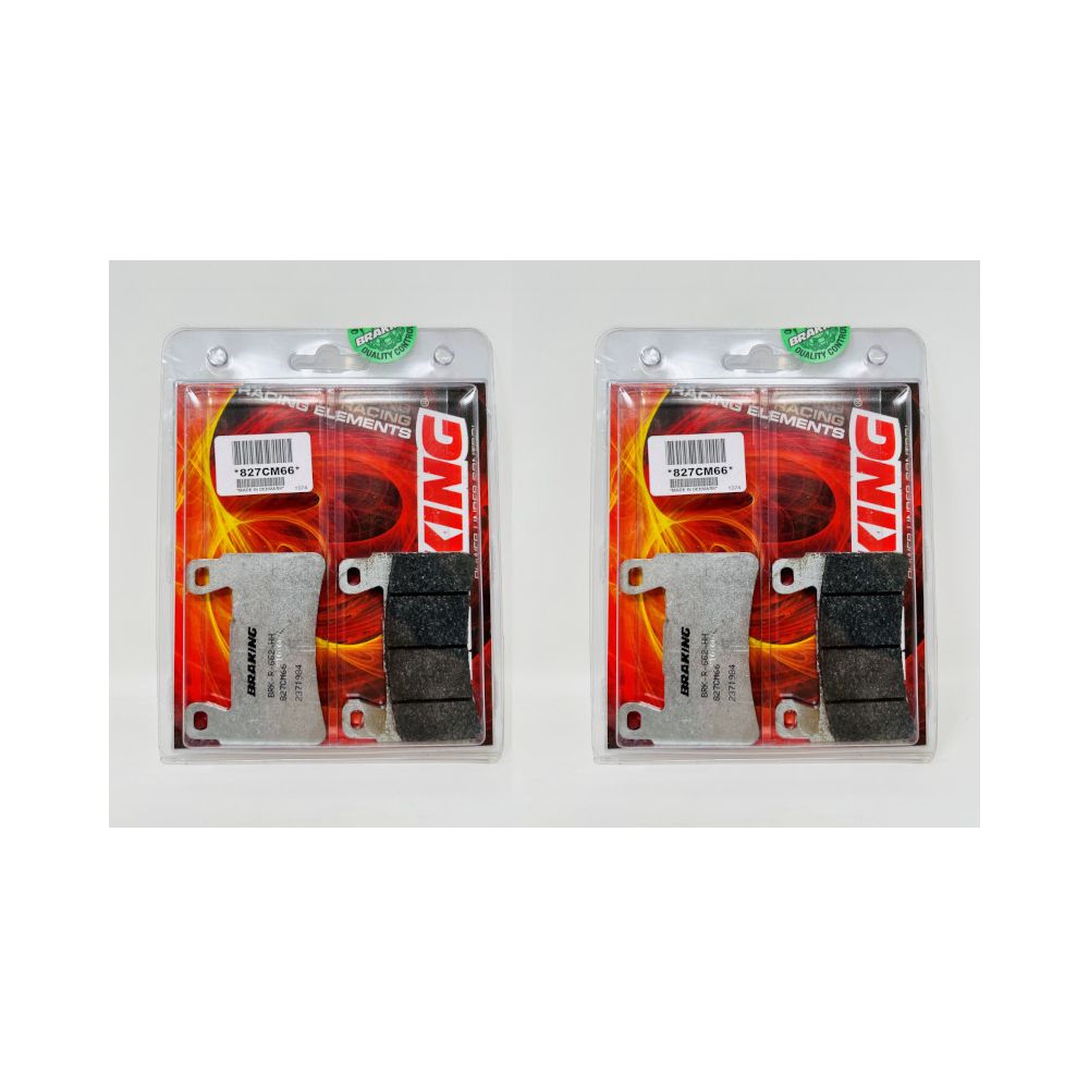 BRAKING 827CM66 2 coppie pastiglie freno anteriore CM66