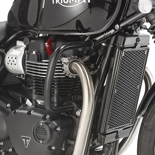 GIVI TN6410 Paracolpi nero per TRIUMPH Street Twin 900 - Speed Twin 900 / 1200 - Bonneville T100 / T120
