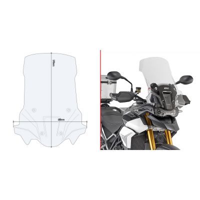 Parabrezza GIVI D6418ST Trasparente per Triumph Tiger 900 Rally 20-23