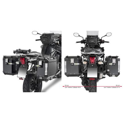GIVI Portavaligie laterale per valigie MONOKEY Trekker Outback - Canyon TRIUMPH TIGER EXPLORER 1200 2012/17 - TIGER 1200 2018