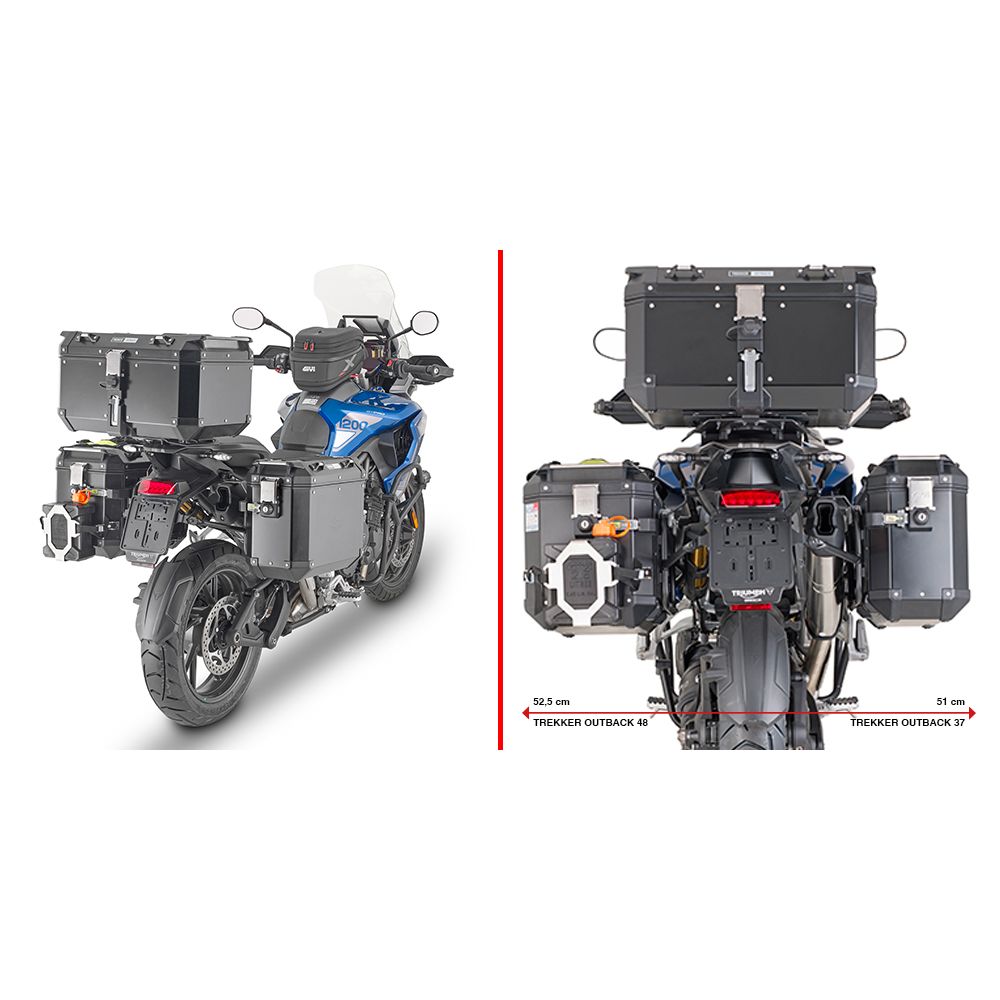 Telaietti Laterali GIVI PLO6422CAM Cam-Side per Tiger 1200 GT - GT Pro