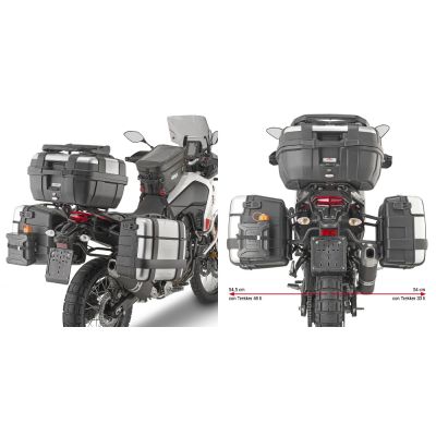 GIVI PLO2145MK Portavaligie laterale PL ONE-FIT per valigie MONOKEY per YAMAHA TENERE 700 2019 / 2024 - WORLD RAID 2022 / 2025