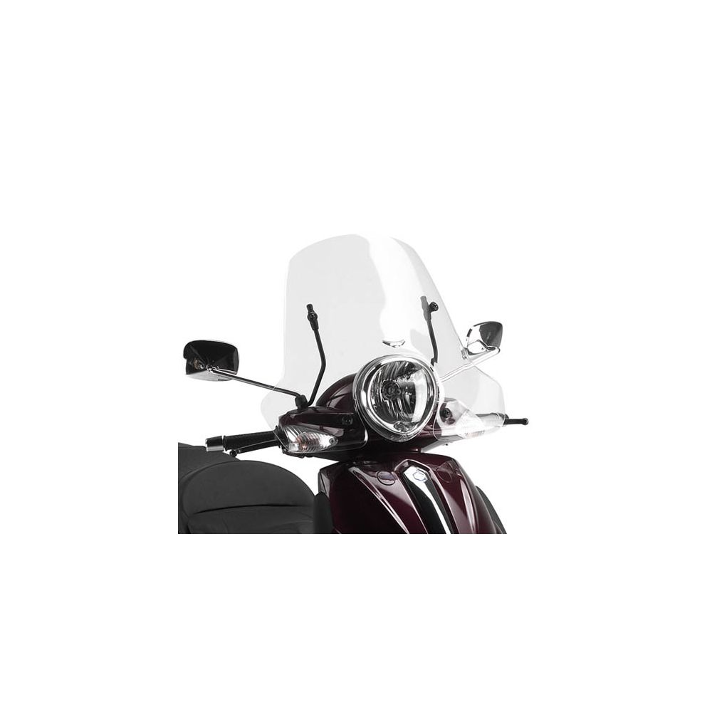 Kit Parabrezza Trasparente GIVI 106A + A106A per Piaggio Beverly 500 e Tourer