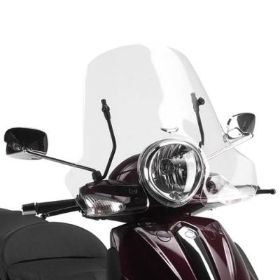 Kit Parabrezza Trasparente GIVI 106A + A106A per Piaggio Beverly 500 e Tourer