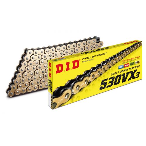 Catena DID 530VX3 con 120 maglie oro