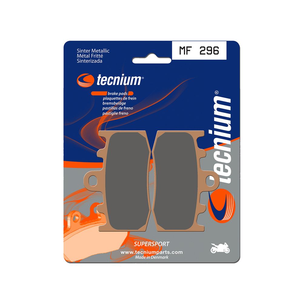 TECNIUM MF 296 Coppia Pastiglie Freno Anteriore Sinterizzate