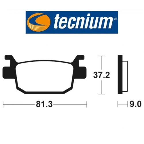 TECNIUM MR 332 coppia pastiglie freno posteriore sinterizzate
