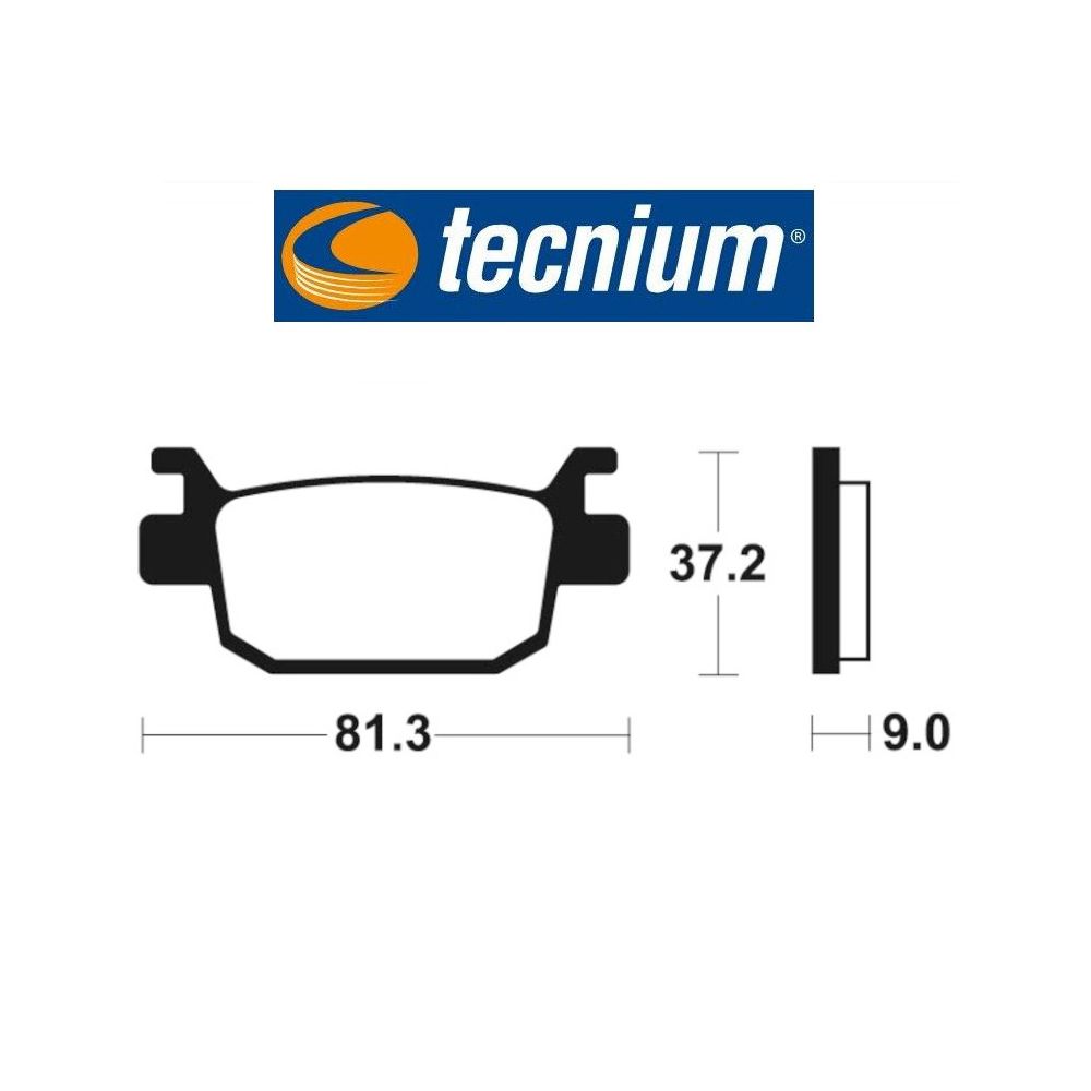 TECNIUM MR 332 coppia pastiglie freno posteriore sinterizzate