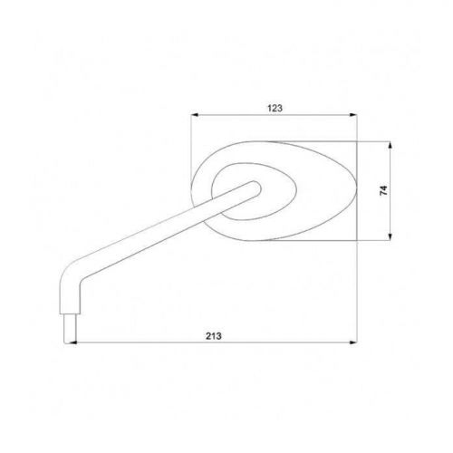 BARRACUDA Specchi Retrovisori STONE Nero o Cromato