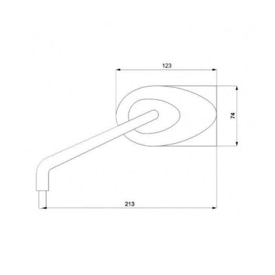 BARRACUDA Specchi Retrovisori STONE Nero o Cromato