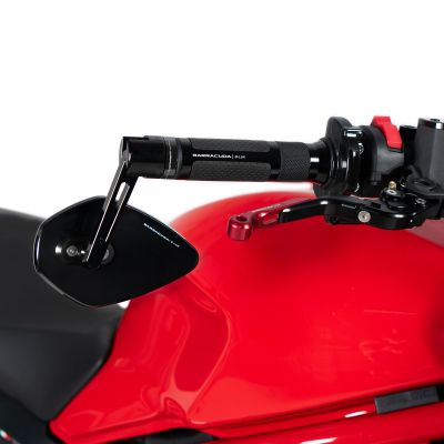 BARRACUDA Retrovisori SKIN-X BAR END B-LUX con ATTACCO al MANUBRIO - UNIVERSALE