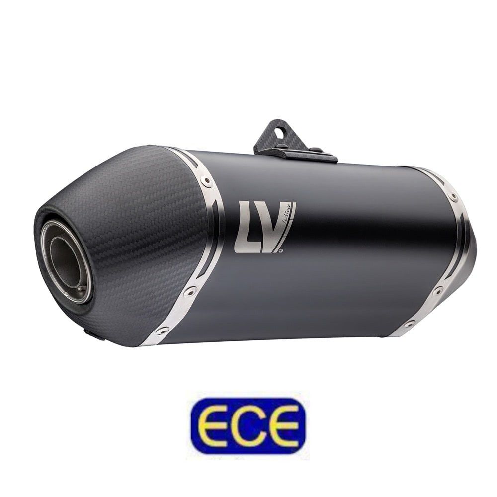 LEOVINCE 15604B SLIP-ON LV-14 INOX BLACK EDITION Omologato per BMW R 1300 GS / ADVENTURE - R 1300 R - R 1300 RS