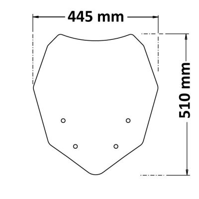ISOTTA Cupolino MEDIO Fumè Chiaro per Benelli TRK 702 2023 / 2024
