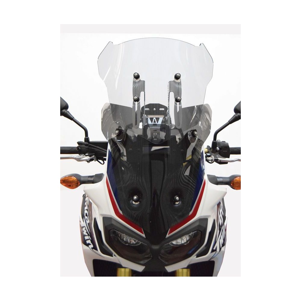ISOTTA Cupolino Fumè Chiaro regolabile per HONDA AFRICA TWIN CRF 1000 L 2017 / 2020