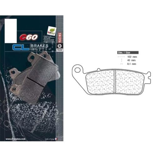 CL BRAKES 2256C60 Pastiglie Freno Anteriore Sinterizzate