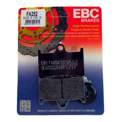 EBC Coppia Pastiglie Freno Anteriore Aramid Fiber Organic FA252