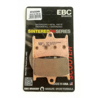 Coppia Pastiglie Freno anteriore SFA-HH Sintered Scooter EBC SFA252HH
