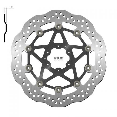 NG BRAKES 1643XG Disco freno anteriore wave flottante