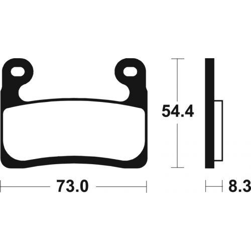 TECNIUM MF 460 coppia pastiglie freno anteriore sinterizzate