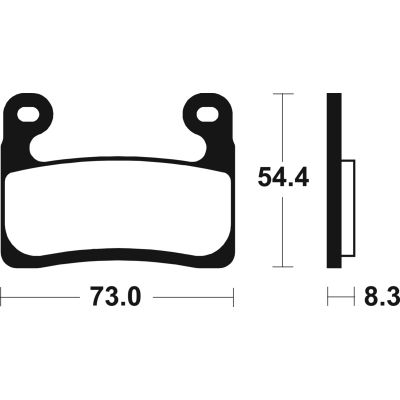 TECNIUM MF 460 coppia pastiglie freno anteriore sinterizzate