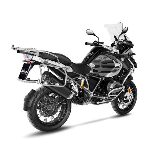 LEOVINCE 15301B Scarico SLIP-ON LV-12 INOX BLACK Omologato per BMW R 1200 GS / ADVENTURE 2013 / 2018