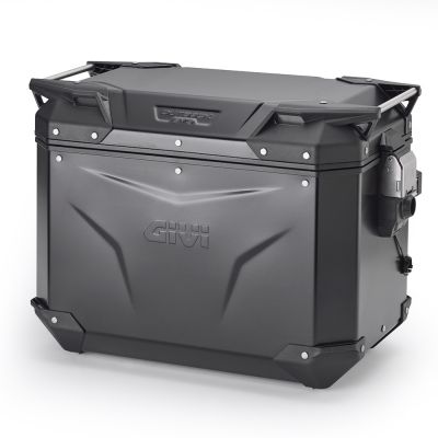 GIVI OBKEV48B TREKKER OUTBACK EVO SMART 48 BLACK LINE Valigia laterale sinistra in alluminio verniciato nero 48 litri