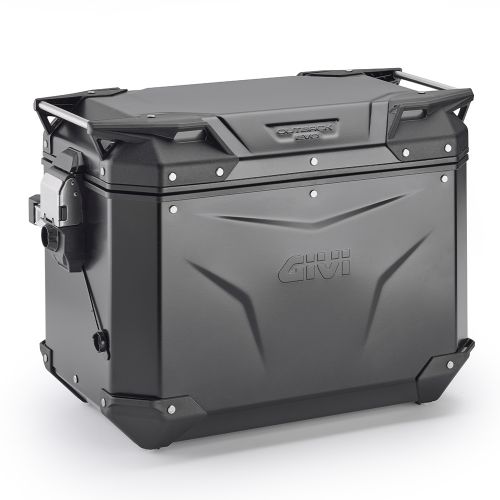 GIVI OBKEV48B TREKKER OUTBACK EVO SMART 48 BLACK LINE Valigia laterale destra in alluminio verniciato nero 48 litri
