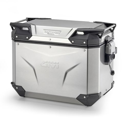 GIVI OBKEV48A TREKKER OUTBACK EVO SMART 48 Valigia laterale sinistra in alluminio naturale 48 litri