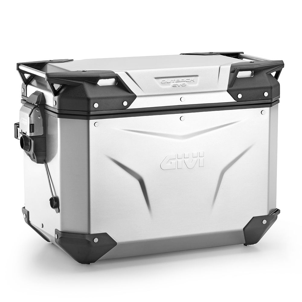 GIVI OBKEV48A TREKKER OUTBACK EVO SMART 48 Valigia laterale destra in alluminio naturale 48 litri