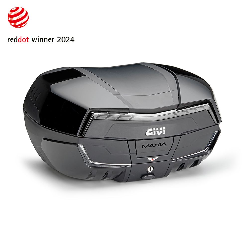 GIVI V58NNTB Valigia Posteriore MONOKEY MAXIA 5 nera con catadiottro trasparente e cover verniciabili